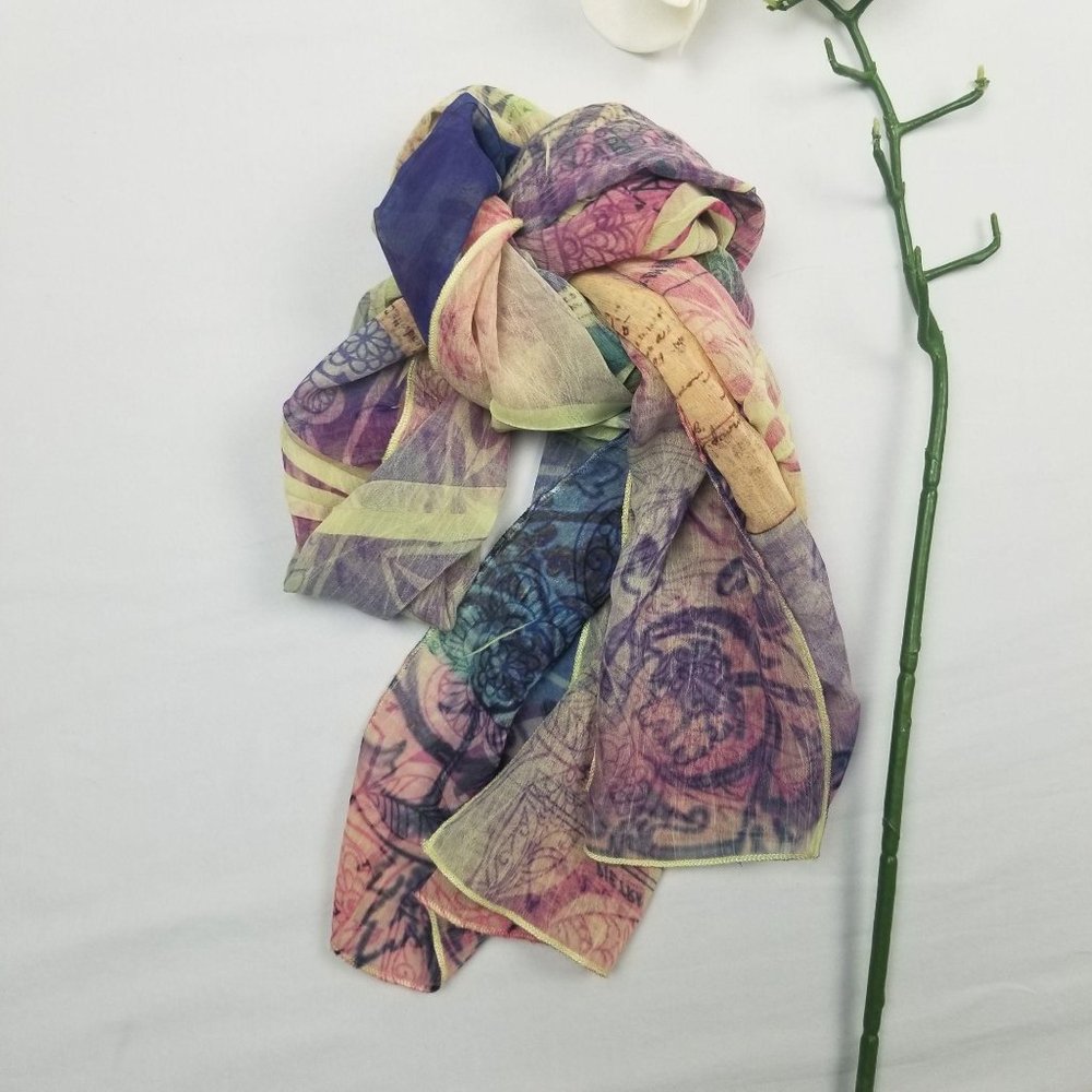 Lightweight Fashion Scarf Chiffon Sheer